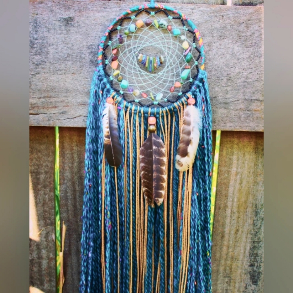 Multi stone dream catcher